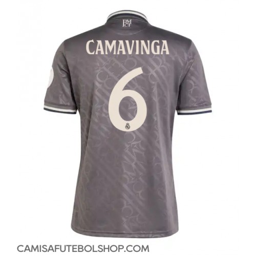 Camisa de time de futebol Real Madrid Eduardo Camavinga #6 Replicas 3º Equipamento 2024-25 Manga Curta